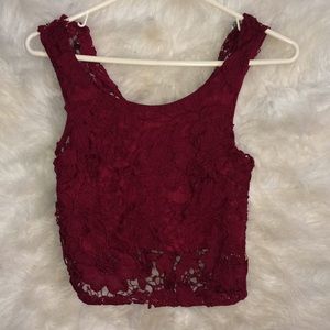 Charlotte Russe Crop Top and Skirt Set